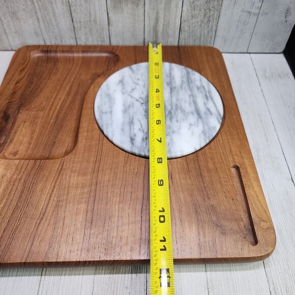 Vintage Mid Century Dolphin Genuine Teakwood Cheeseboard Tray - Picture 7 of 7